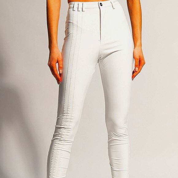 NWT ADSIDAS X IVY PARK LATEX PANTS XL WHITE - Picture 1 of 2